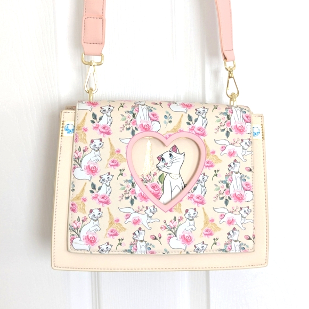 Loungefly Aristocats Duchess in Paris Floral Crossbody